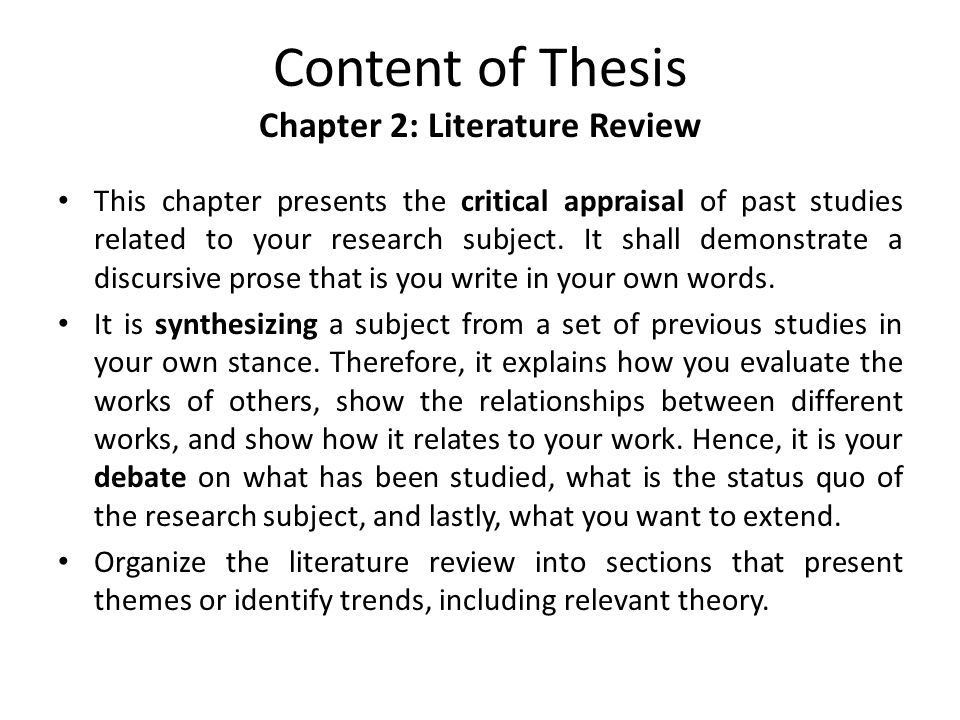 What Is A Literature Review (In A Dissertation Or Thesis) - Grad Coach